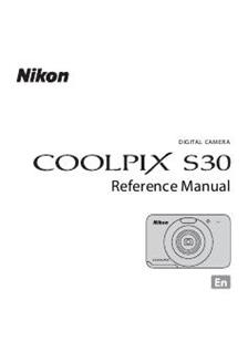 Nikon Coolpix S30 manual. Camera Instructions.